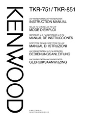 Kenwood TKR-851 Manual De Instrucciones