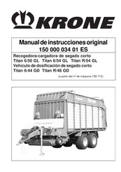 Krone Titan 6/50 GL Manual De Instrucciones Original