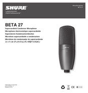 Shure BETA 27 Manual De Instrucciones