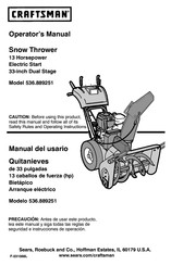 Craftsman 536.889251 Manual Del Usuario