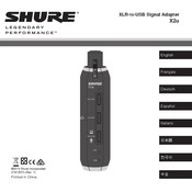 Shure X2u Manual De Instrucciones