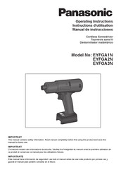 Panasonic EYFGA1N Manual De Instrucciones