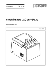 Sirona NitraPrint Instrucciones De Uso