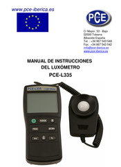 PCE L335 Manual De Instrucciones