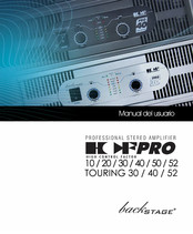 backstage HCFPRO TOURING 52 Manual Del Usuario