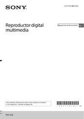 Sony RSX-GS9 Manual De Instrucciones