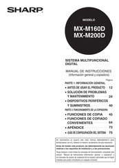 Sharp MX-M200D Manual De Instrucciones