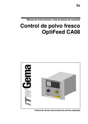 ITW Gema OptiFeed CA08 Manual De Instrucciones