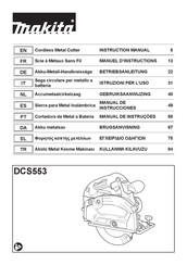 Makita DCS553 Manual De Instrucciones