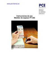 Pce PT 200 Instrucciones De Uso