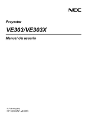 NEC NP-VE303 Manual Del Usuario