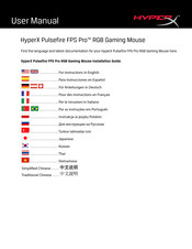 HyperX Pulsefire FPS Pro Manual De Usario