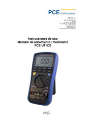 PCE Instruments PCE-UT 532 Instrucciones De Uso