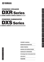 Yamaha DXR8 Manual De Instrucciones