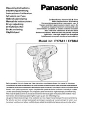 Panasonic EY7840 Manual De Instrucciones