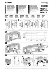 Siemens RMB795 Instrucciones De Montaje