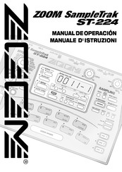 Zoom SampleTrak ST-224 Manual De Operación