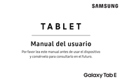 Samsung Galaxy Tab E Manual Del Usuario