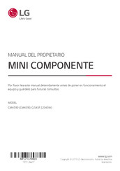 LG CM4590 Manual Del Propietário