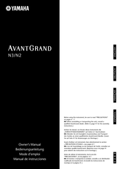 Yamaha AVANT GRAND N2 Manual De Instrucciones