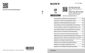 Sony A7 II ILCE-7M2K Manual De Instrucciones