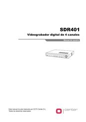 Center SDR401 Manual De Instrucciones