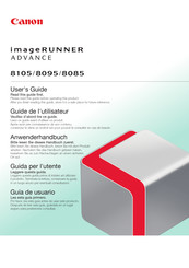 Canon imageRUNNER Advance 8105 Guía De Usuario