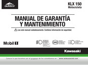 Kawasaki KLX 150 Manual De Garantía Y Mantenimiento