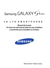 Samsung GALAXY S4 MINI Manual Del Usuario