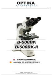 Optika Microscopes B-500DK Manual De Instrucciones