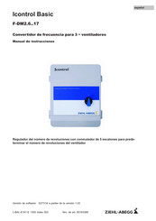 ZIEHL-ABEGG Icontrol Basic F-DM5 Manual De Instrucciones