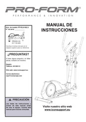 Pro-Form PFIVEL81802.0 Manual De Instrucciones