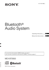 Sony MEX-BT2850 Manual De Instrucciones