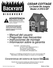 Backyard Discovery CEDAR COTTAGE Manual Del Usuario