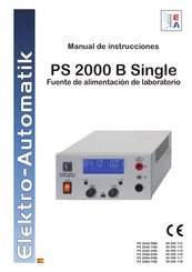 Elektro-Automatik 39 200 112 Manual De Instrucciones