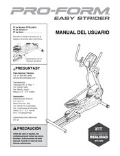 Pro-Form EASY STRIDER Manual Del Usuario