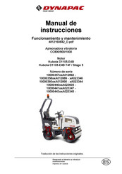 Dynapac CC1000 Manual De Instrucciones