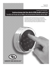 Sargent and Greenleaf USB Audit Lock 2.0 Instrucciones De Uso