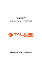 Talius Quartz 7005BT Manual De Usuario