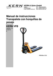 KERN VFB 2T-3 Manual De Instrucciones