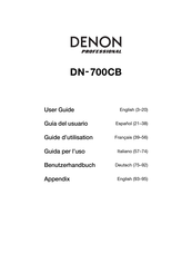 Denon Professional DN-700CB Guia Del Usuario