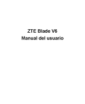 ZTE Blade V6 Manual Del Usuario