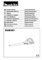 Makita DUB361 Manual De Instrucciones