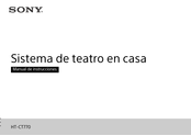 Sony HT-CT770 Manual De Instrucciones