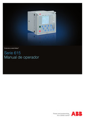 ABB Relion 615 Serie Manual De Operador