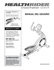 Healthrider CROSSTRAINER 1250T Manual Del Usuario