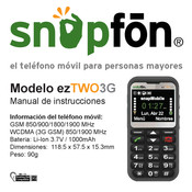 Snapfon ezTWO3G Manual De Instrucciones