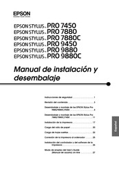 Seiko Epson PRO 9880 Manual De Instalacion Y Desembalaje