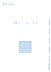 Yamaha MODUS R01 Manual De Instrucciones