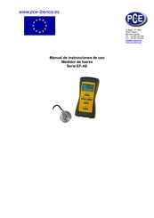 PCE Instruments EF-AE Serie Manual De Instrucciones